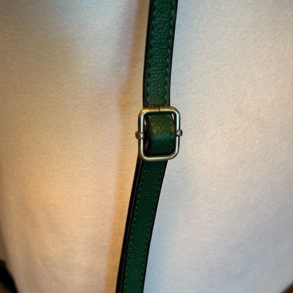 Joy Susan Mini Crossbody To Convertible Wristlet Forrest Green Pebbled Clutch - Picture 5 of 15